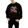 Miniatyrbilde 3 av 5: Disney Mens Mickey And Minnie Christmas Kiss Sweatshirt