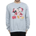 Miniatyrbilde 3 av 5: Disney Mens Mickey And Minnie Christmas Kiss Sweatshirt