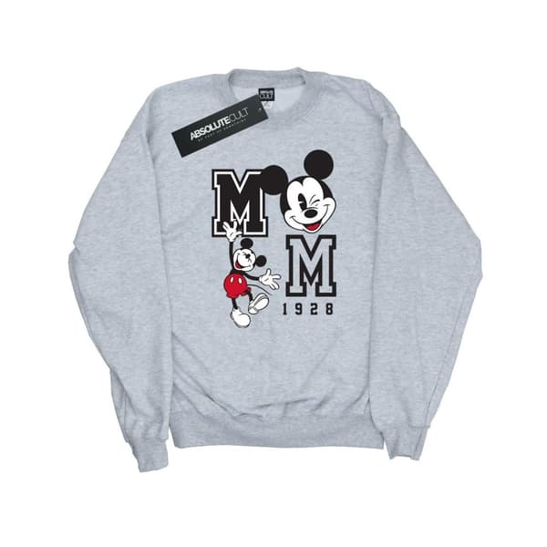 Disney Womens/Ladies Mickey Mouse Jump And Wink Sweatshirt