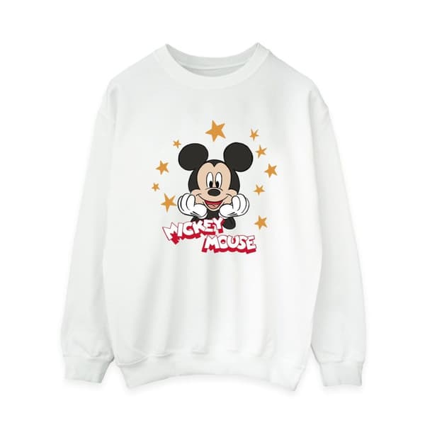 Disney Dam/Tjej Musse Pigg Stjärnor Sweatshirt