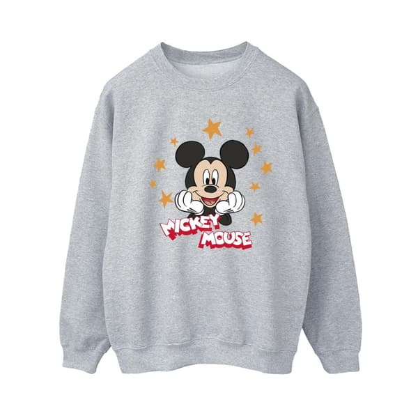 Disney Dam/Tjej Musse Pigg Stjärnor Sweatshirt