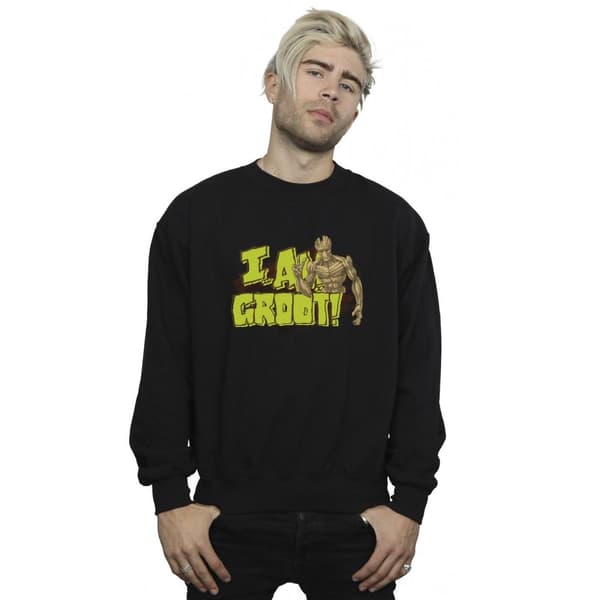 Guardians Of The Galaxy Mens I Am Groot Sweatshirt