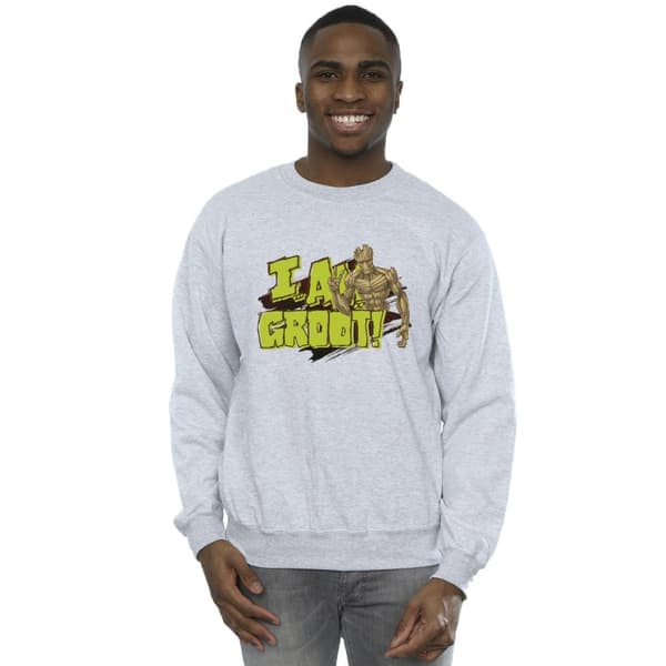 Guardians Of The Galaxy Mens I Am Groot Sweatshirt