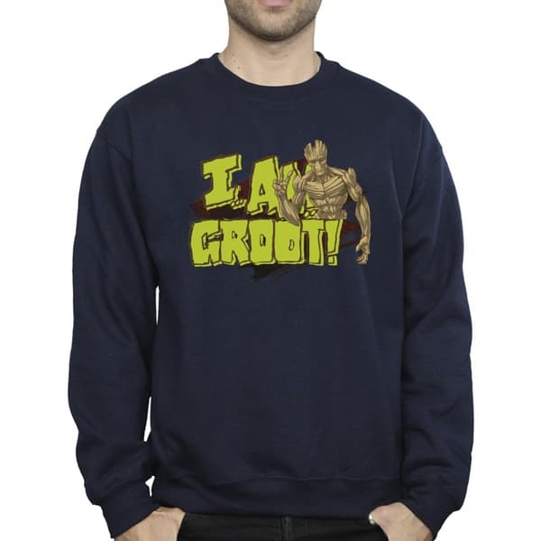 Guardians Of The Galaxy Mens I Am Groot Sweatshirt