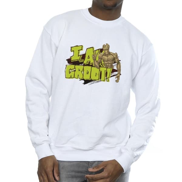 Guardians Of The Galaxy Mens I Am Groot Sweatshirt