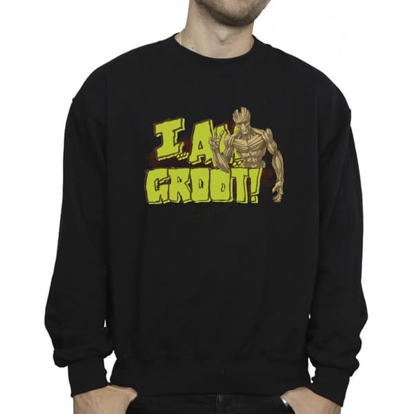Guardians Of The Galaxy Mens I Am Groot Sweatshirt