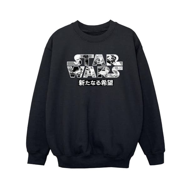 Star Wars Sweatshirt med japansk logotyp för pojkar