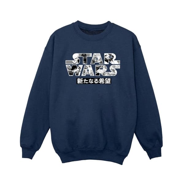 Star Wars Sweatshirt med japansk logotyp för pojkar