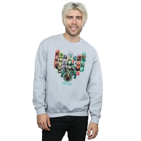 DC Comics Mens Aquaman Unite The Kingdoms Sweatshirt