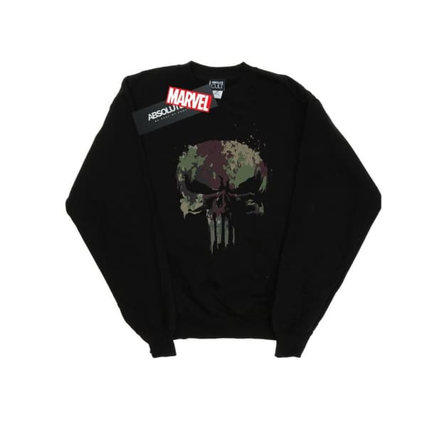 Marvel Dam/kvinnor The Punisher TV Series Camo Skull Sweatshirt