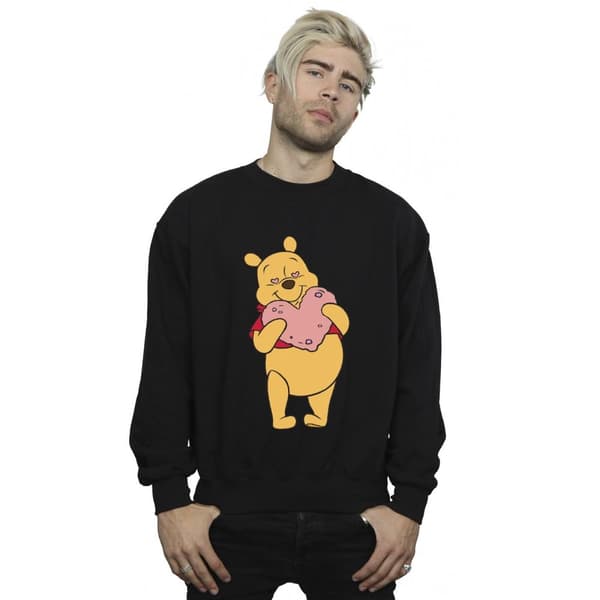 Disney Mens Winnie The Pooh Heart Eyes Sweatshirt