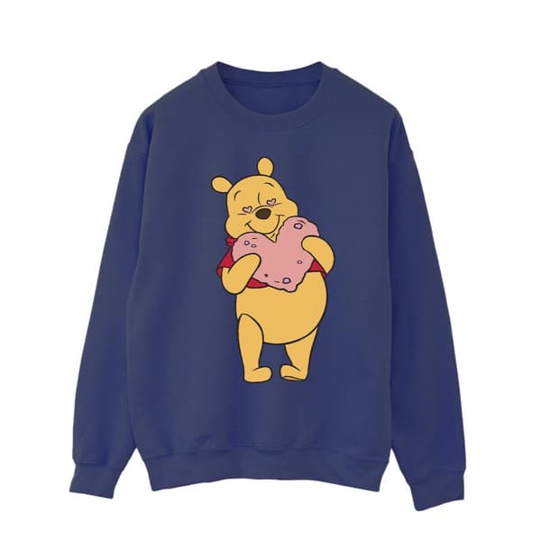 Disney Mens Winnie The Pooh Heart Eyes Sweatshirt