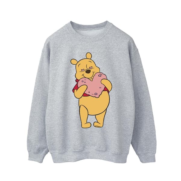 Disney Mens Winnie The Pooh Heart Eyes Sweatshirt