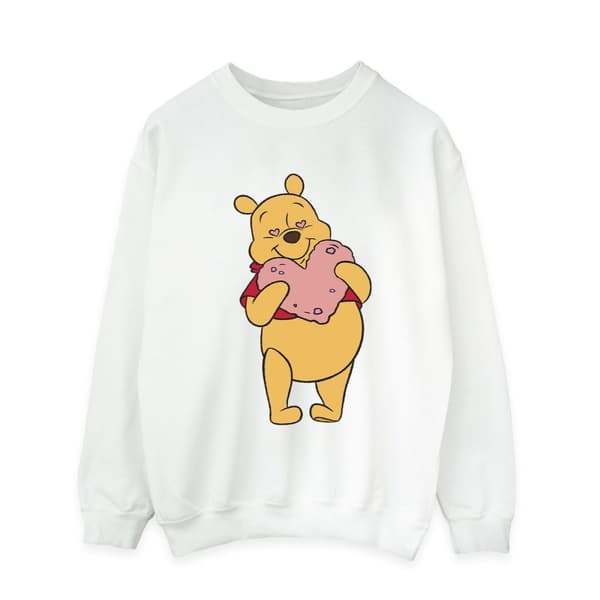 Disney Mens Winnie The Pooh Heart Eyes Sweatshirt