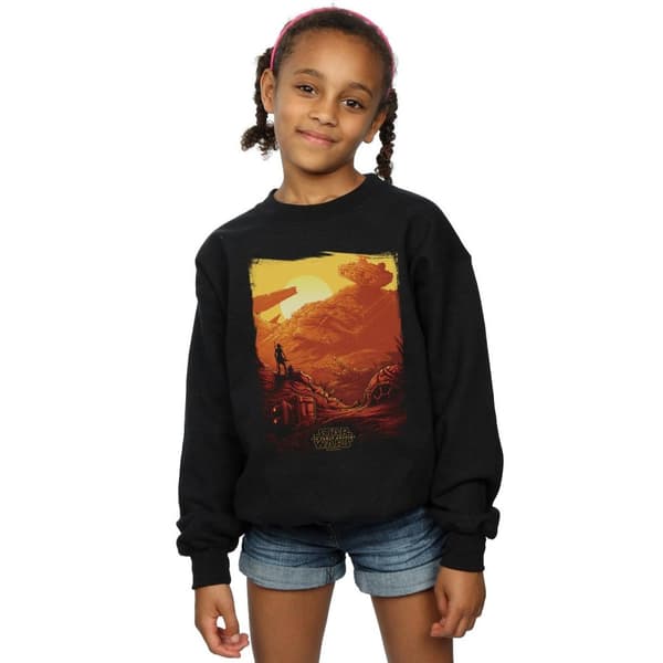 Star Wars: The Force Awakens Girls Rey Art Poster Sweatshirt