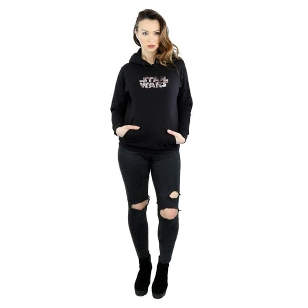 Star Wars Womens/Ladies The Last Jedi Spray Logo Hoodie