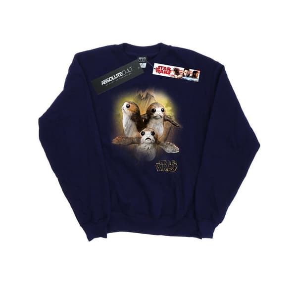 Star Wars Mens The Last Jedi Porgs Brushed Sweatshirt