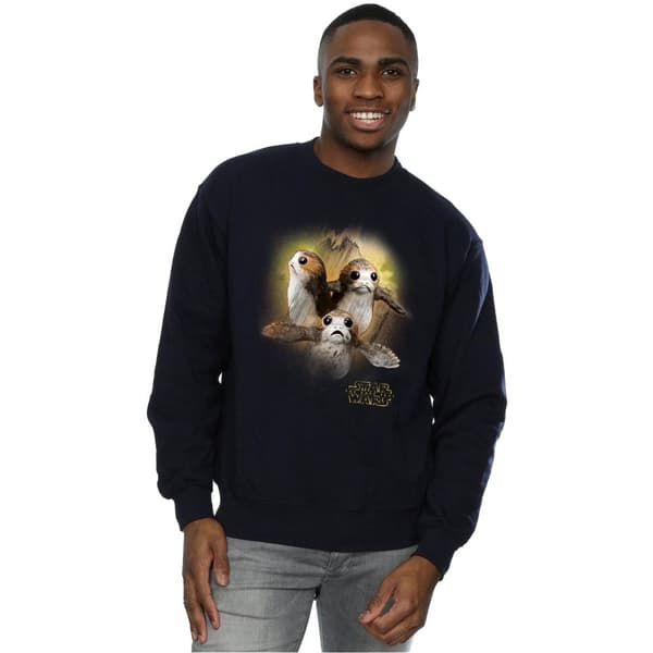 Star Wars Mens The Last Jedi Porgs Brushed Sweatshirt
