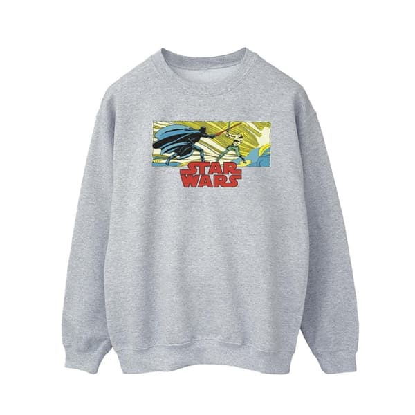 Star Wars Mens Comic Strip Luke And Vader Sweatshirt