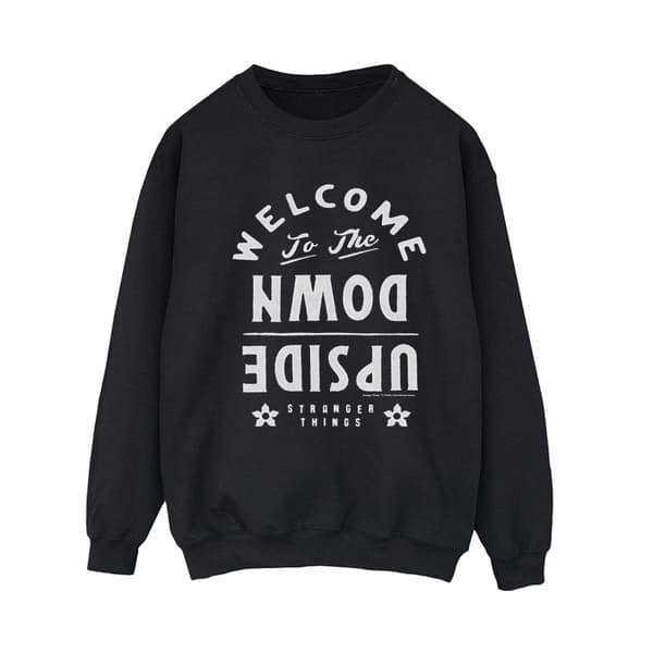 Netflix Stranger Things Welcome To The Upside Down - Sweatshirt för kvinnor/damer