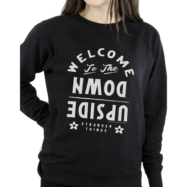 Netflix Stranger Things Welcome To The Upside Down - Sweatshirt för kvinnor/damer