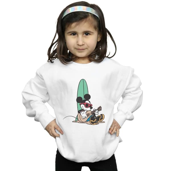Disney Girls Mickey Mouse Surf And Chill Sweatshirt