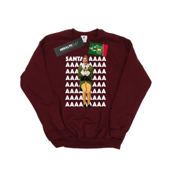 Elf Womens/Ladies Buddy Santa Scream Sweatshirt