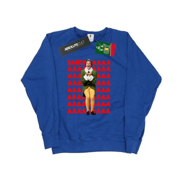 Elf Womens/Ladies Buddy Santa Scream Sweatshirt