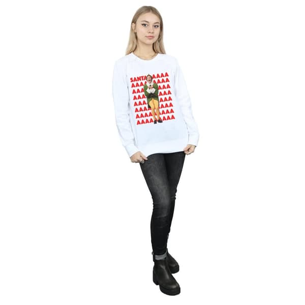 Elf Womens/Ladies Buddy Santa Scream Sweatshirt