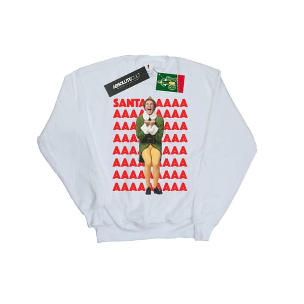 Elf Womens/Ladies Buddy Santa Scream Sweatshirt
