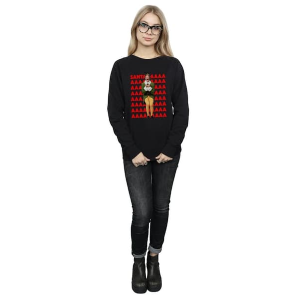 Elf Womens/Ladies Buddy Santa Scream Sweatshirt