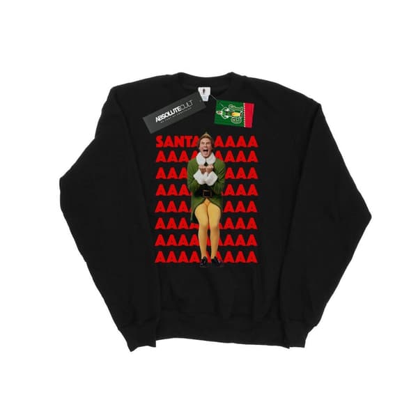 Elf Womens/Ladies Buddy Santa Scream Sweatshirt
