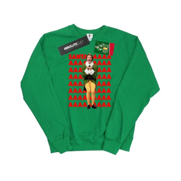 Elf Womens/Ladies Buddy Santa Scream Sweatshirt