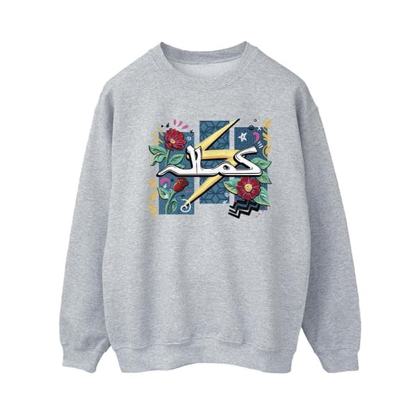 Marvel Dam/Tjej Ms Marvel Flower Lightning Sweatshirt