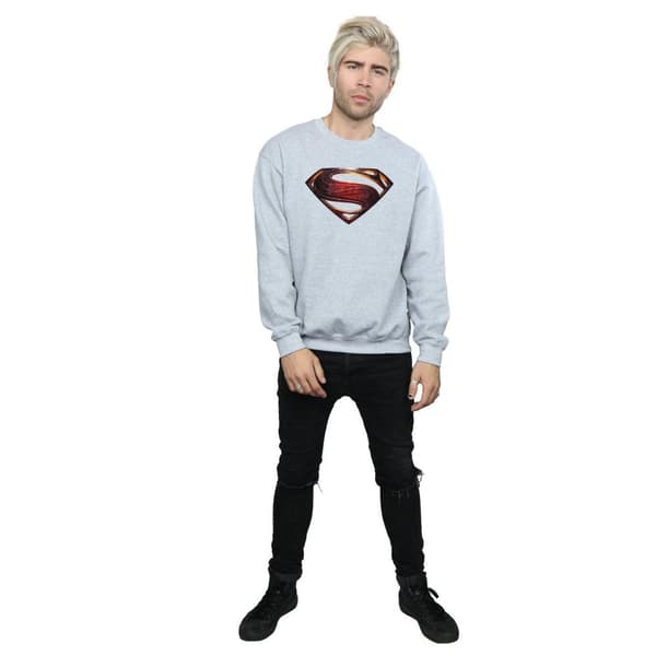 DC Comics Mens Justice League Movie Superman Emblem Sweatshirt