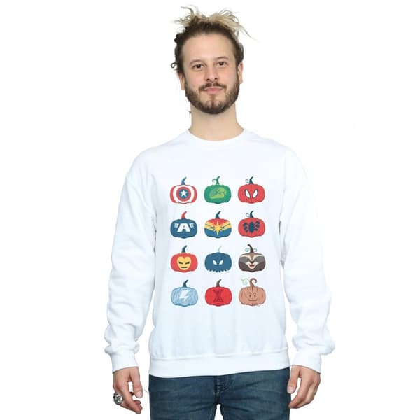 Marvel Mens Avengers Pumpkin Icons Sweatshirt