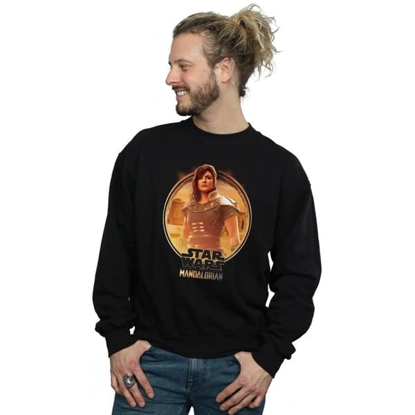 Star Wars Mens The Mandalorian Cara Dune Framed Sweatshirt