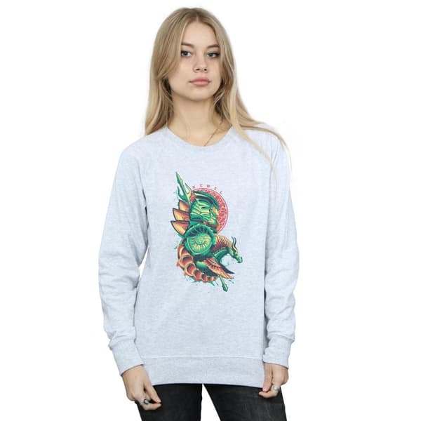 DC Comics Womens/Ladies Aquaman Xebel Crest Sweatshirt