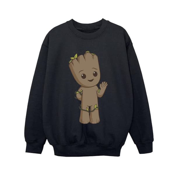 Marvel Boys I Am Groot Cute Groot Sweatshirt Black 3-4 Years