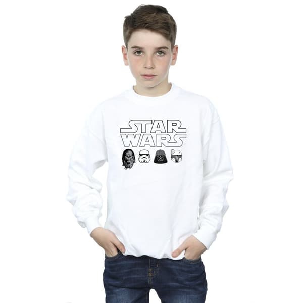 Star Wars Boys Character Heads Sweatshirt
