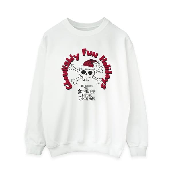 Disney Dam/Tjej The Nightmare Before Christmas Ghouishly Fun Holidays Sweatshirt