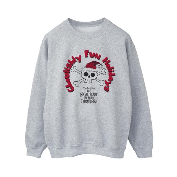 Disney Dam/Tjej The Nightmare Before Christmas Ghouishly Fun Holidays Sweatshirt