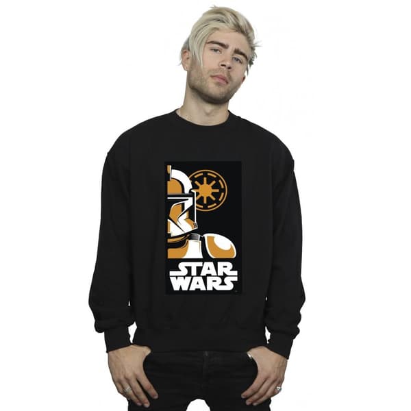 Star Wars Mens Stormtrooper Art Poster Sweatshirt