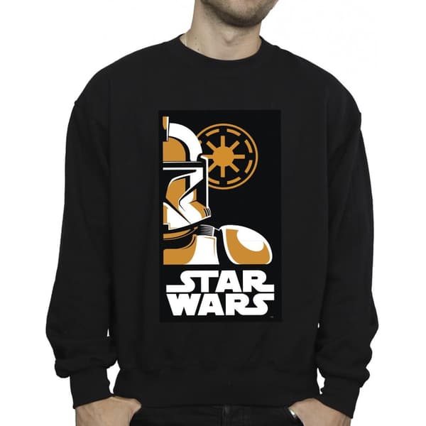 Star Wars Mens Stormtrooper Art Poster Sweatshirt