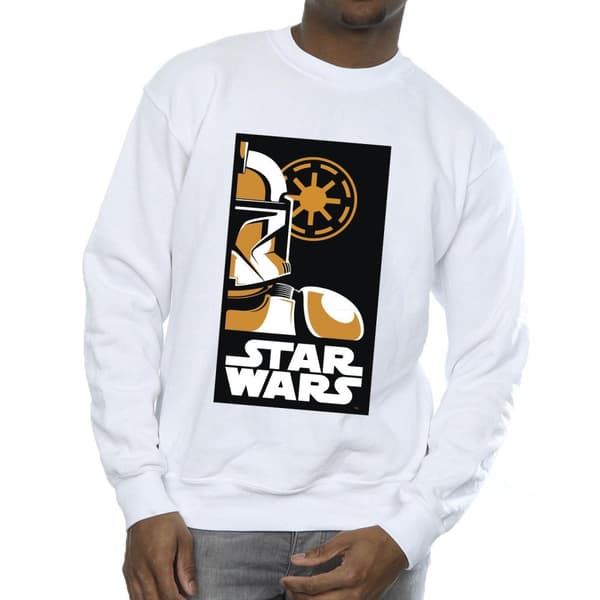Star Wars Mens Stormtrooper Art Poster Sweatshirt