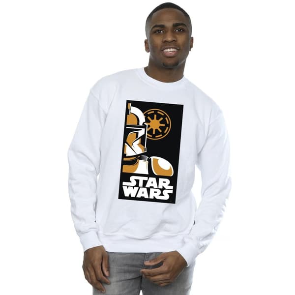 Star Wars Mens Stormtrooper Art Poster Sweatshirt
