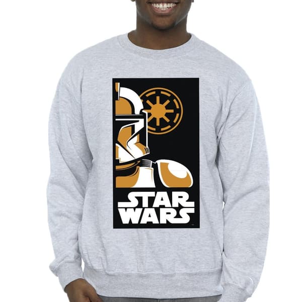 Star Wars Mens Stormtrooper Art Poster Sweatshirt