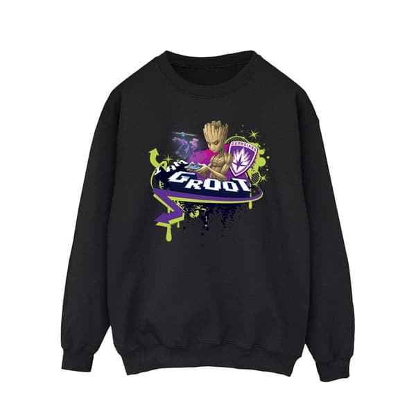 Marvel Mens Guardians Of The Galaxy Groot Gaming Holo Sweatshirt