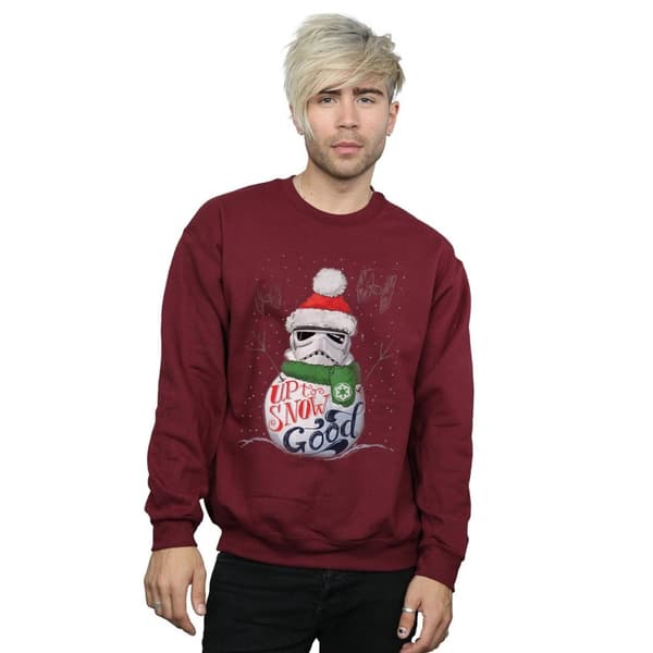 Star Wars Mens Stormtrooper Up To Snow Good Sweatshirt