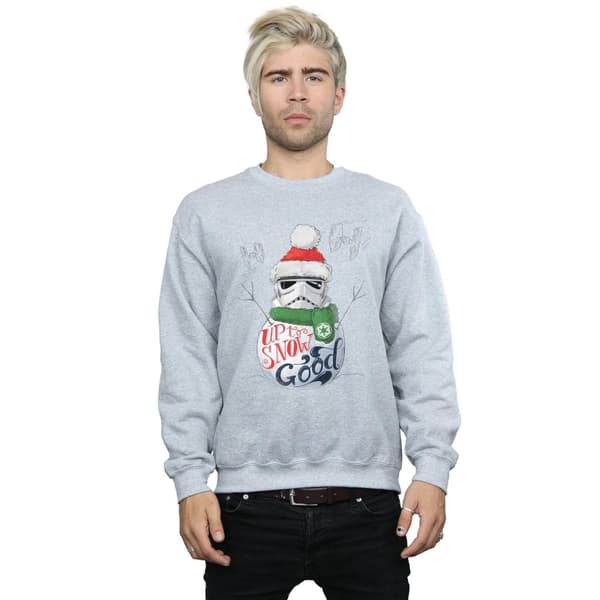 Star Wars Mens Stormtrooper Up To Snow Good Sweatshirt